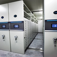 Système de stockage de compacteur de fichiers électriques automatiques à haute densité étagère de bibliothèque mobile moderne entrepôt de banque réglable mobile