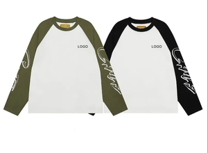 <span class=keywords><strong>T</strong></span>-<span class=keywords><strong>Shirt</strong></span> a Maniche Lunghe da <span class=keywords><strong>Uomo</strong></span> in 100% <span class=keywords><strong>Cotone</strong></span> con Stampa DTG, Maglietta Casual di Alta Qualità - Product Image 3