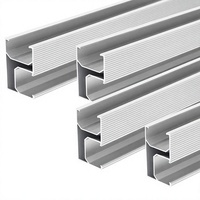 Supports de montage pour panneaux solaires, surface anodisée, résistance au vent élevée 60 m/s, résistance à la neige 140 kN/m², installation facile, système solaire