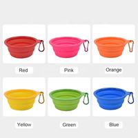 Bol de voyage pliable en silicone écologique et étanche pour chiens, chats et petits animaux – Contenant solide pour nourriture et eau