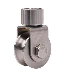 Schiebetür-Rad Lenkrolle Edelstahl 360 Grad Drehbares Rollenrad für Schiebetüren und Tore - Product Image 4