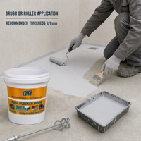 Peinture imperméable en silicone modifié gris monocouche pour toiture, sous-sol, piscine, réservoir d'eau, salle de bain
