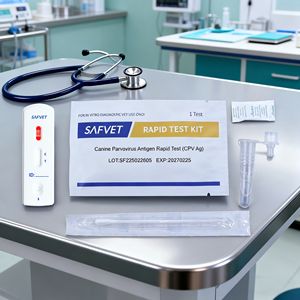 고품질 개 디스템퍼 티터 검사 CPV CDV 파보바이러스 Y 모퀼로 파보/디스템퍼 반려동물 신속 검사 키트 개 검사 - Product Image 2