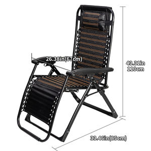 Dingsheng เก้าอี้ชายหาดในห้องนั่งเล่นดีไซน์ทันสมัยปรับเอนได้พร้อมหมอนสำหรับตั้งแคมป์สุดหรู - Product Image 6