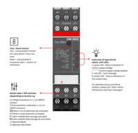 Module de protection moteur ABB CM-MSS CM-MSE 24V-240V AC/DC 1NO à thermistance PTC à réinitialisation automatique par vis pour la protection des moteurs