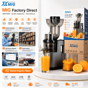 Extractor de Jugos Lento de 1200W, Acero Inoxidable, Motor de 6 Cuchillas, Diseño de 2L para Hogar, Hotel, Cocina, UE y EE. UU., Potente Motor de 1200W - Product Image 1