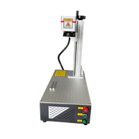 Machine de marquage et de gravure laser à fibre profonde 3D en acier inoxydable couleur, refroidissement par air 20W, nouvelle génération BJJCZ