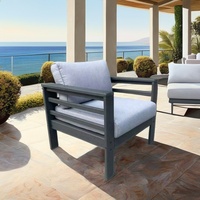Ensemble de mobilier d'extérieur en HDPE : canapé et chaises pour salon, patio, balcon, jardin, hôtel, hall, club-house, mobilier de salon extérieur