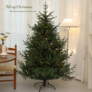 Nouvel Arbre <span class=keywords><strong>de</strong></span> Noël Artificiel <span class=keywords><strong>en</strong></span> Épicéa Naturel avec Lumières, Matériau PE, Taille 120-240cm, Décoration Centrale pour la Maison, Idéal pour l'Exportation - Product Image 1