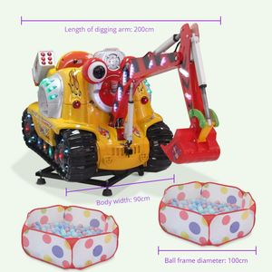 Nouvelle machine de jeu pour enfants : excavatrice électrique à monnayeur, simulateur de fouilles de balles et d'aéroports - Product Image 5