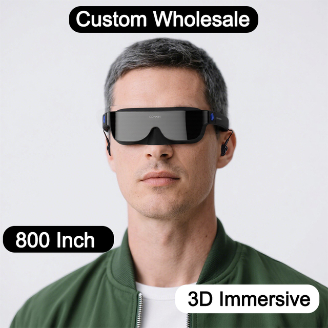 3D Cinematic Hmd Giant Screen Personal Theater 4K Goggles Compatible With Smart Phone Deck Mac Android