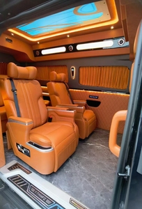 YLA Luxury Vip Asientos delanteros <span class=keywords><strong>Asiento</strong></span> de pasajero de autobús de lujo con silla plegable pequeña <span class=keywords><strong>Asiento</strong></span> de cubierta de piel gruesa para Vito Hiace Sprinter - Product Image 3