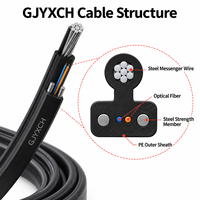 Câble de descente en fibre optique UKCC GJYXCH 1 2 4 cœurs pour accès aérien domestique et réseau haut débit