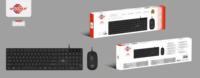 Desain Ergonomis Membran Senyap 104-Tombol Hitam Semua Warna USB Berkabel Gaming Keyboard dan Mouse Combo Set Bundel untuk Rumah dan Kantor