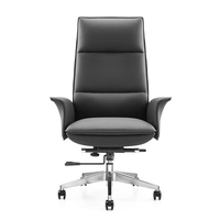 Chaises de bureau pivotantes de luxe chinoises pour bureau, chaise en cuir véritable à dossier haut, mobilier de bureau, équipement de bureau