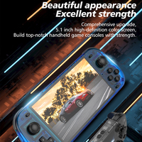 Console de jeu Topleo R50S, grand écran 5,1 pouces, WiFi, LAN, Battle, 64 Go, 4200 mAh, rétro, portable, lecteur de jeux vidéo