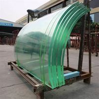 Remplacement de verre incurvé pour véranda et serre, panneaux de verre trempé courbé, fabriqués en Chine