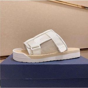 Luxury Designer Light Weight Fur Slipper Fashion <strong>Velcro</strong> Sandals Thick Sole Nylon Upper Open Toe Casual <strong>Men</strong> Summer Beach <strong>Shoes</strong> - Product Image 3