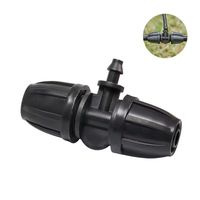 Raccord de réduction pour irrigation paysagère 8/12, raccord en T de réduction à verrouillage pour micro-pulvérisation de vergers et cours, joint de réduction pour tuyau d'eau