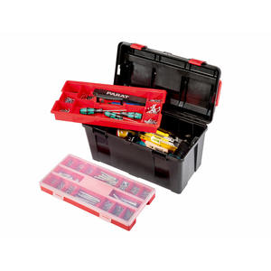 Boîte à outils Parat Profi-Line 21L avec plateau pour petites pièces, étui de rangement portable - Product Image 4
