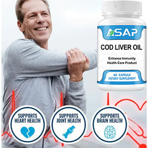 Supplément à base de plantes Vitamine oméga 3 Gélules 500mg 1000mg Capsules d'huile de foie de morue en vrac - Product Image 2