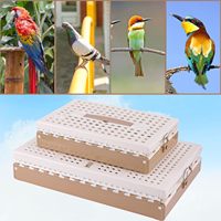 Cage de transport pliable pour oiseaux de compagnie, cage de transport pour pigeons, facile à nettoyer, en plastique, plusieurs tailles (S/M/L/XL) pour l'entraînement et la libération de 1 à 3 oiseaux