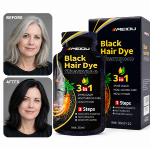 ทรีทเม้นท์เปลี่ยนสีผม ปิดผมขาว ปิดโคน<span class=keywords><strong>ผม</strong></span>ขาว สีดำ  แบบซอง ใช้งานสะดวก <span class=keywords><strong>แชมพู</strong></span>เปลี่ยนสี<span class=keywords><strong>ผม</strong></span>แบบซอง - Product Image 1