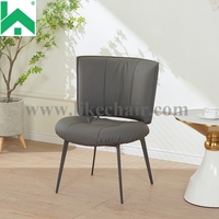 Chaise de salle à manger moderne en cuir, durable, écologique et légère pour hôtel et restaurant