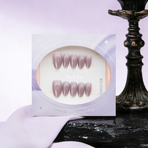 Uñas Postizas Hechas a Mano con <span class=keywords><strong>Punta</strong></span> en Forma de Almendra, Diseño Personalizado, Reutilizables, 10 Piezas con Pegamento, para Uso en Dedos, Caja de Regalo, Venta al Por Mayor - Product Image 5