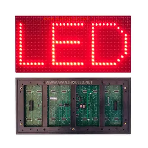 P10 Outdoor Red Color Waterproof SMD2835 SMD3535 SMD3528 32*16 LED Display Module SMD DIP