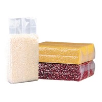 Sac d'emballage en plastique nylon transparent économique, avec soufflet latéral renforcé, impression par gravure, recyclable, pour emballage sous vide 1KG/100kg