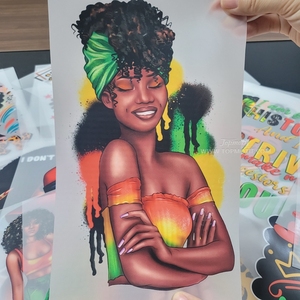 Vinilos Termoadhesivos con Diseños Afro, <span class=keywords><strong>Mujeres</strong></span> Negras, <span class=keywords><strong>Historia</strong></span> Negra, para Planchar <span class=keywords><strong>en</strong></span> Prendas, Camisetas, Sudaderas y Bolsas - Product Image 1