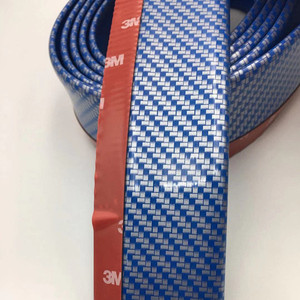 Striscia Protettiva Universale Blu Samurai in Gomma per Paraurti Posteriore Auto 2.5m*5cm, Durevole, Flessibile, Installazione con Nastro Adesivo - Product Image 2