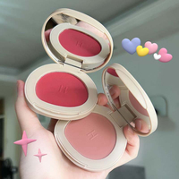 HERORANGE Sweetheart Blusher bubuk warna Misty cantik lembut lembut secara alami memperluas warna Matte palet perona pipi