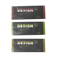 Empaquetado de barra de chocolate con diseño de seta con bandeja de molde de grado alimenticio reutilizable y envoltorios de lámina de chocolate