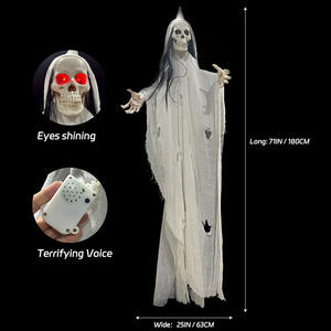 Accesorio Animatrónico de Halloween con Efecto de Fantasma en Fuego para <span class=keywords><strong>Escape</strong></span> <span class=keywords><strong>Room</strong></span> de Terror y Decoración de Casa Encantada - Product Image 1
