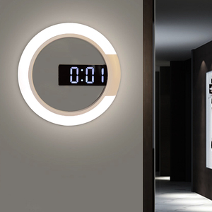 2024 12 Inch Đồng Hồ Treo Tường 3D Trang Chủ Trang Trí RGB Màu Sắc Thay Đổi Đèn Ngủ Đồng Hồ Báo Thức Cho Kho Văn Phòng Phòng Khách et973 - Product Image 6