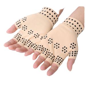 Gants de compression mi-doigts pour le cyclisme, les sports de plein air, le fitness, antidérapants, pour la rééducation, la thérapie magnétique, gants de sécurité - Product Image 1