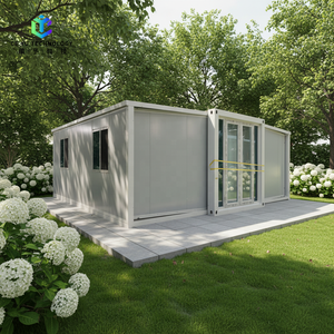 Casa Portatile Ecologica Riciclabile a Zero Sprechi per Costruzioni, Casa Espandibile a Doppia Ala Pieghevole per Lunga Durata - Product Image 2