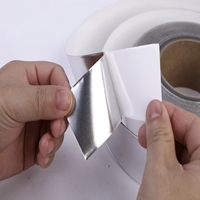 Ruban adhésif isolant en aluminium argenté haute température pour conduites de climatisation et raccords de sèche-linge