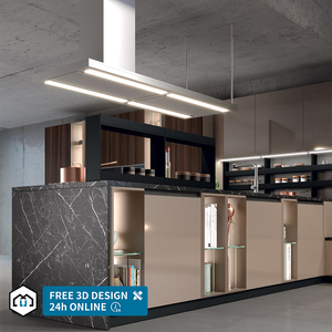 George Group Moderno Lussuoso Personalizzato Multifunzionale Lavello in Acrilico con Rubinetto e Cerniera, Unità Cucina Autoportante per Casa e <span class=keywords><strong>Isola</strong></span> - Product Image 3