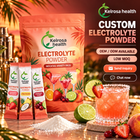 Poudre d'électrolytes à marque privée OEM/ODM, boisson sportive, vitamines, sans sucre, énergie, hydratation, pré-entraînement