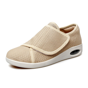 Customized Women's Comfortable Breathable Mesh Shoes Flying Woven Lightweight <strong>Hook</strong> and Loop 3cm Wedge <strong>Heel</strong> Lazy Shoe Fashion - Product Image 6