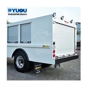 Small Outside Carriage Automatic Heavy Duty Fire Fighting Truck And Vehicles Tanker Body Aluminum Roller Shutter Doors