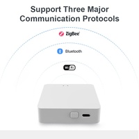 Puente Hub Inalámbrico Tuya Smart Life App WiFi Zigbee 3.0 Mesh para Automatización con Pantalla OLED y Barra de Batería para Hogar, Hotel, Garaje