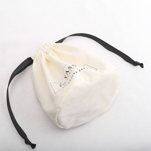 Cá nhân du lịch mỹ phẩm Túi Quà Tặng biểu tượng tùy chỉnh bông đồ trang sức lớn bụi vòng dưới dây kéo túi vải - Product Image 5