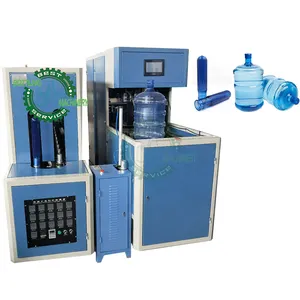 Máquina de fabricación de botellas de agua potable, soplador semiautomático de un calentador 18,9 ltrs 19ltrs 20ltrs 5 galones