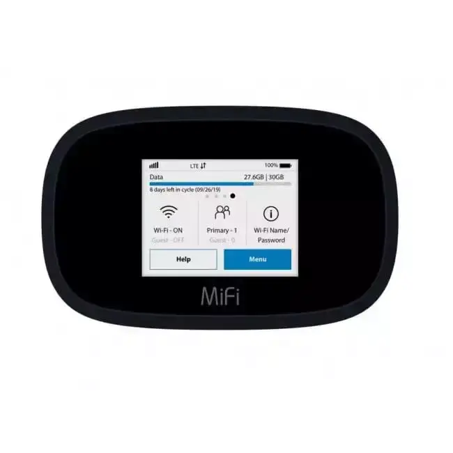 Inseego Mi Fi 8000 4G LTE Global Mobile Hotspot WiFi 5-2.4 "Display a colori |