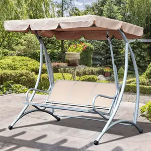 Chaise longue d'extérieur en rotin pour deux places pour le jardin, populaire pour l'extérieur, balançoire pour le jardin