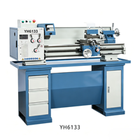 Tour à métaux manuel de précision YH6133 avec tête à engrenages, pour usage industriel, bricolage et formation, mini-tour d'établi